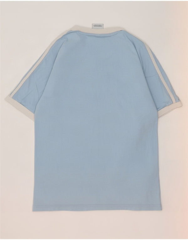 Adidas Hombre Camiseta Top Small Azul Algodón