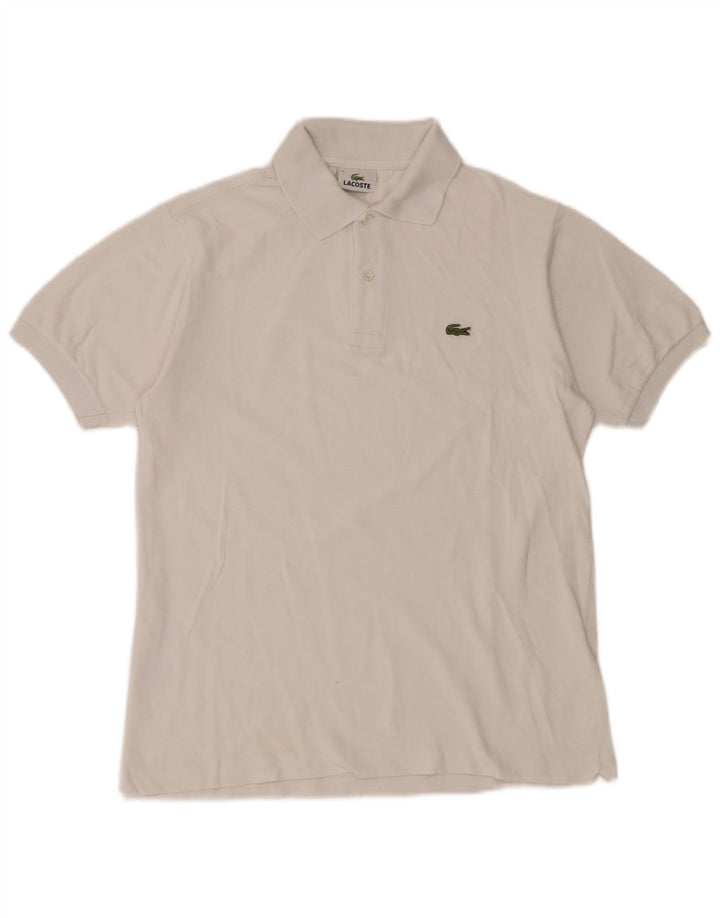 Lacoste Polo para hombre talla 3 pequeño algodón blanco