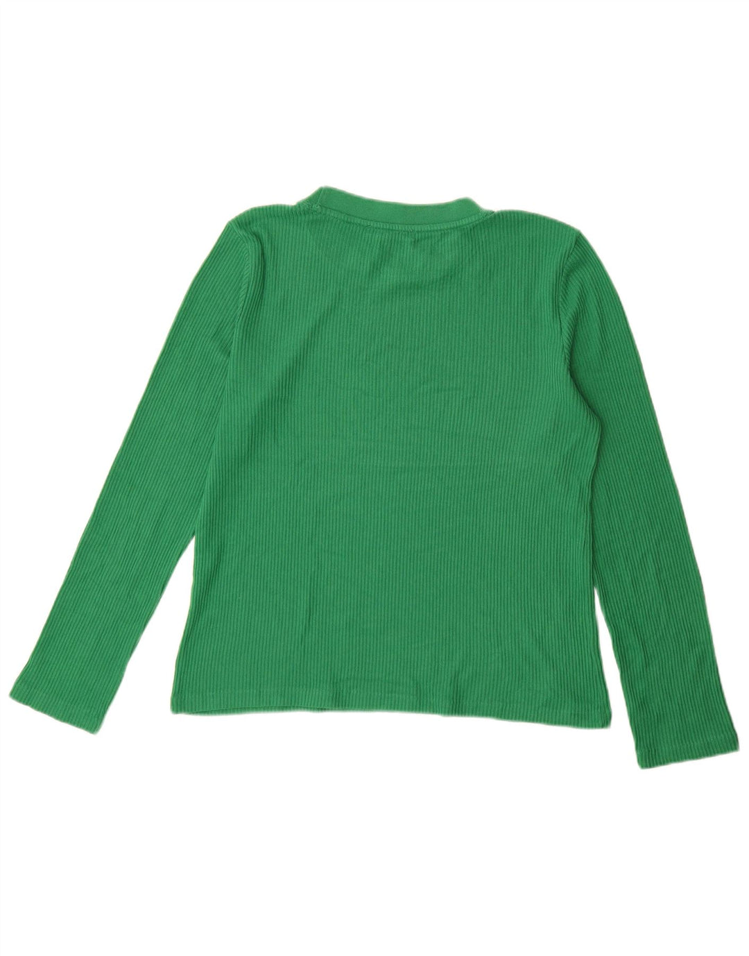 ZARA Mujer Top Manga Larga ES 44 Verde Medio