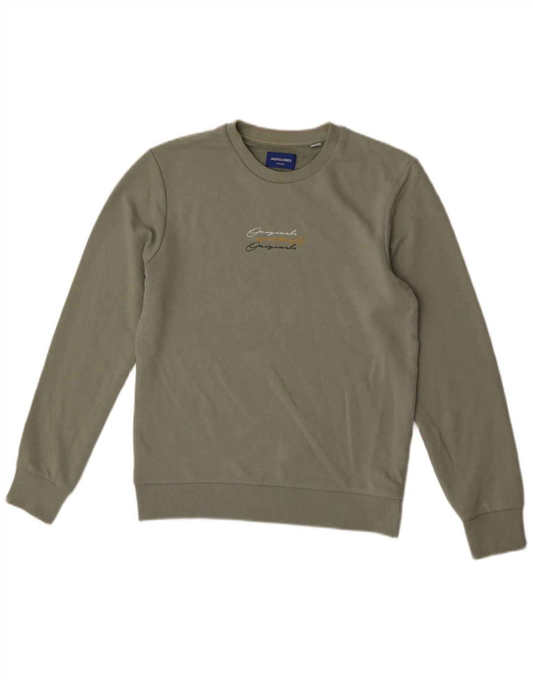 Jack & Jones Hombre Sudadera Gráfica Jumper Small Caqui Poliéster