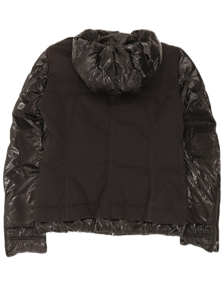 PEUTEREY Chaqueta acolchada con capucha para mujer IT 42 Medium Negro Poliamida