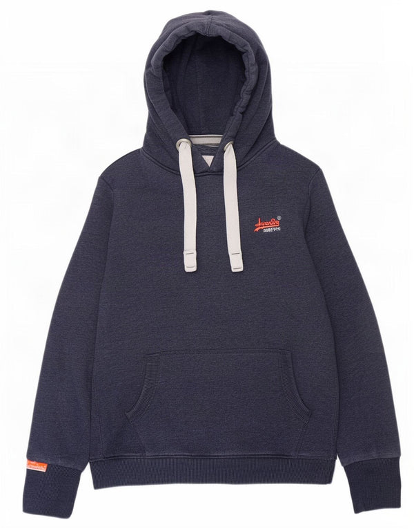 Superdry Hombre Sudadera Con Capucha Jumper Medium Azul Marino Algodón
