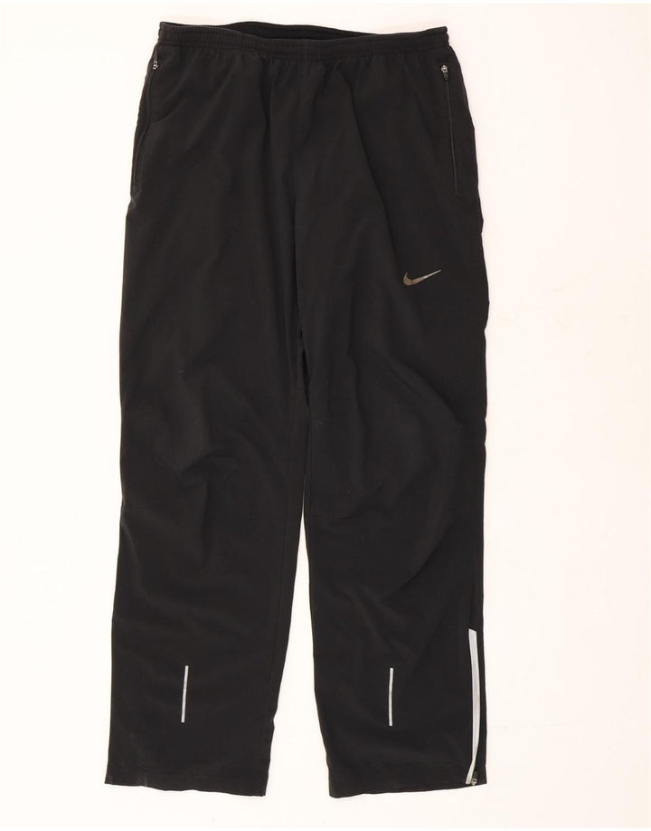 Nike - Pantalón de chándal para hombre, talla grande, poliéster negro