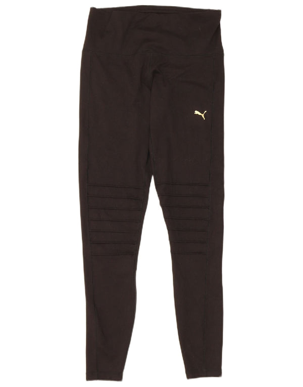 Puma Leggings para mujer UK 12 Mediano Negro Poliéster