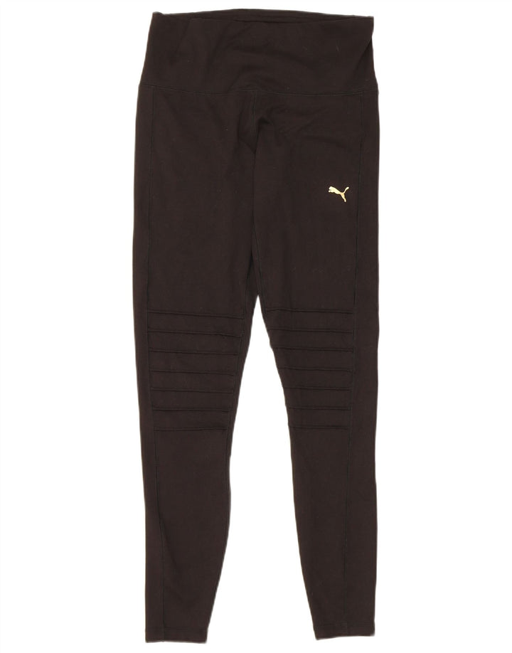 Puma Leggings para mujer UK 12 Mediano Negro Poliéster