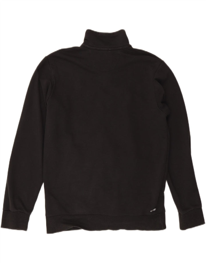 ADIDAS Mens Graphic Chándal Top Chaqueta Grande Algodón Negro