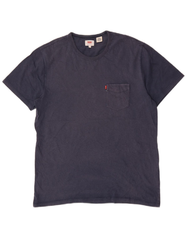 Levi's - Camiseta para hombre, talla grande, algodón azul marino