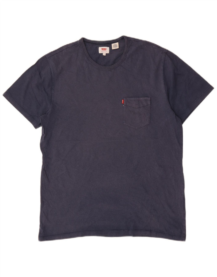 Levi's - Camiseta para hombre, talla grande, algodón azul marino