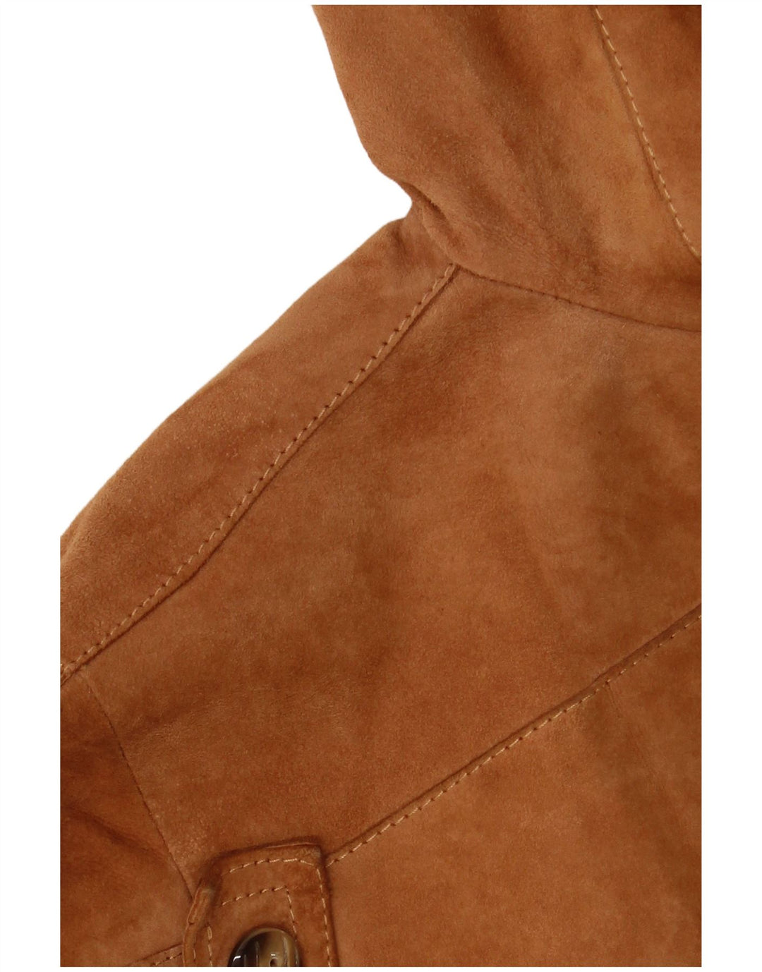 VINTAGE Chaqueta Blazer de ante de 3 botones para mujer IT 42 Marrón medio