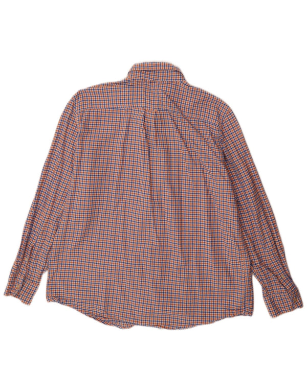 Chaps Camisa de franela para hombre XL Algodón a cuadros azul