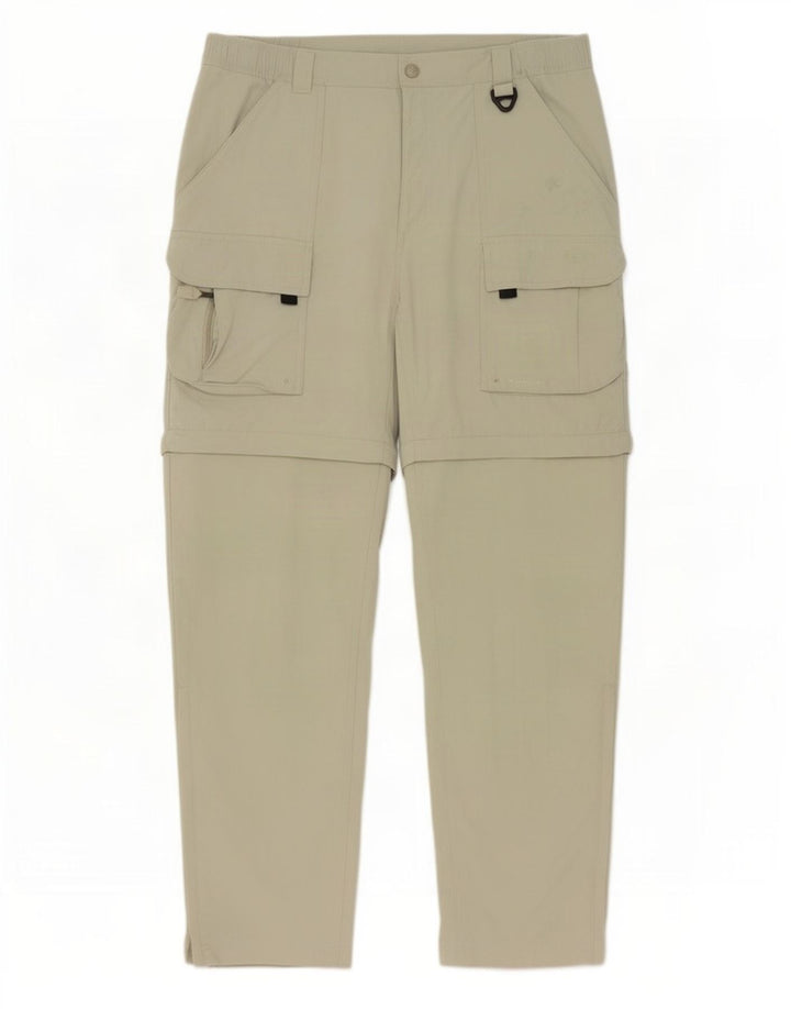 Columbia Pantalones Cargo De Senderismo Para Hombre Mediano W32 L32 Poliéster Caqui