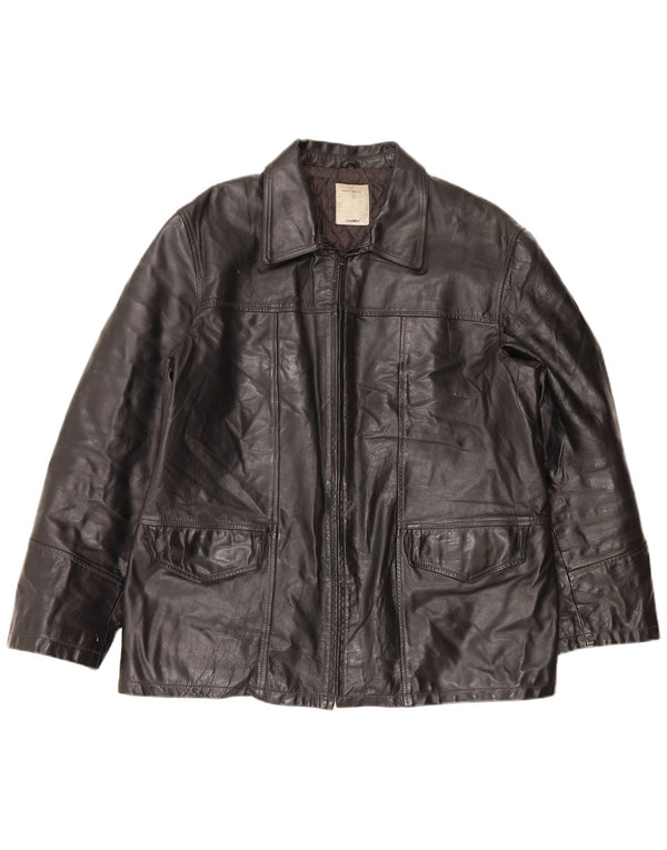 Conbipel Chaqueta de cuero para hombre IT 56 2XL Negro