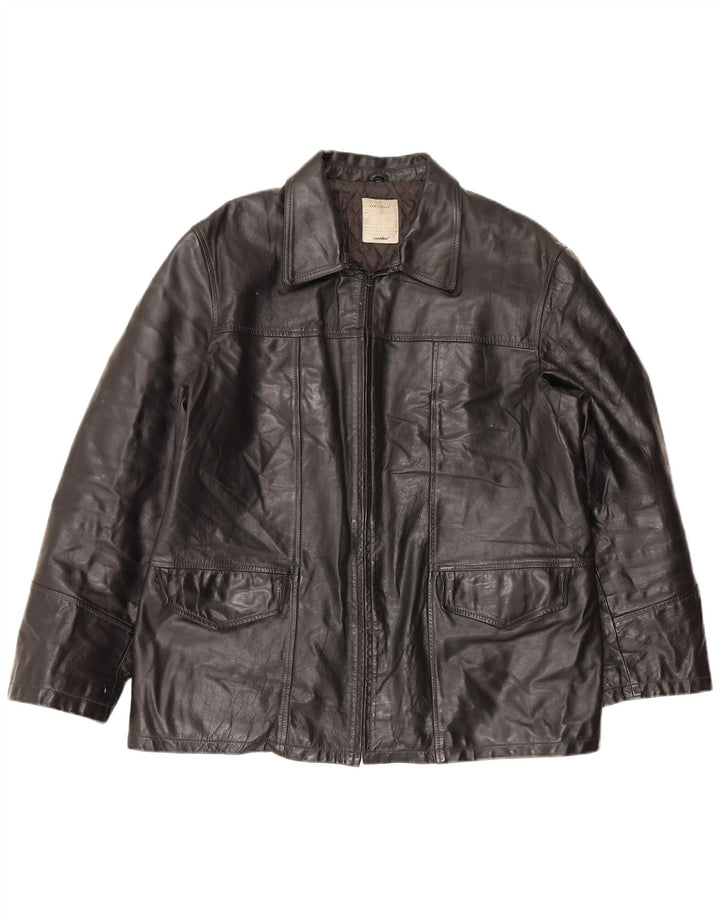 Conbipel Chaqueta de cuero para hombre IT 56 2XL Negro
