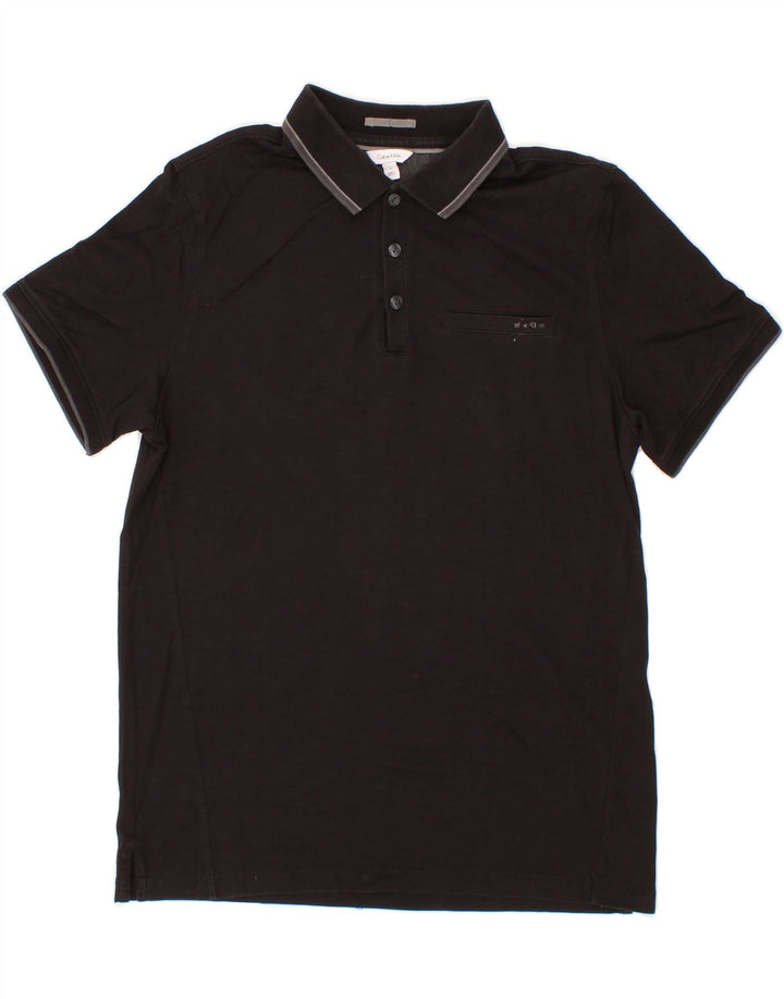 CALVIN KLEIN Mens Polo Shirt Small Black Cotton Vintage Calvin Klein and Second-Hand Calvin Klein from Messina Hembry 