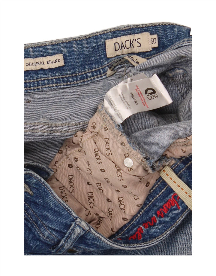 Dack's Jeans ajustados para hombre IT 50 Large W34 L32 Algodón azul