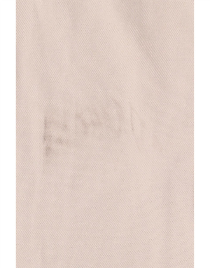Kappa Polo De Manga Larga De Algodón Blanco Mediano Hombre