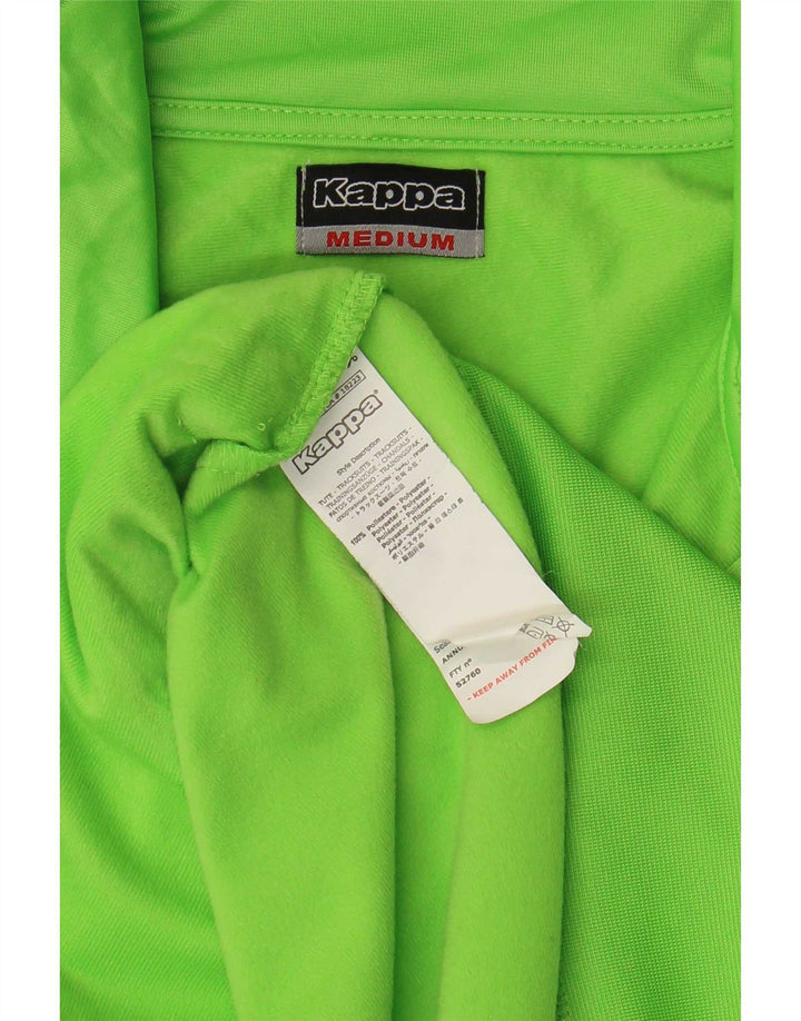 Kappa Hombre Chaqueta De Chándal Top Poliéster Color Block Verde Medio