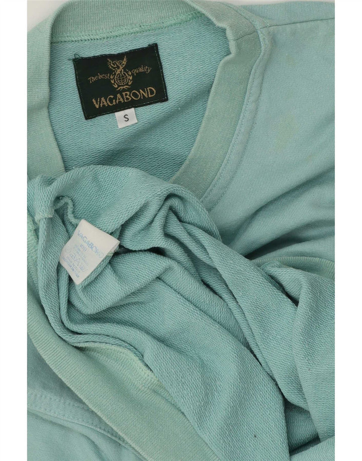 Vagabond Sudadera de gran tamaño con gráfico para mujer, talla 10, color turquesa