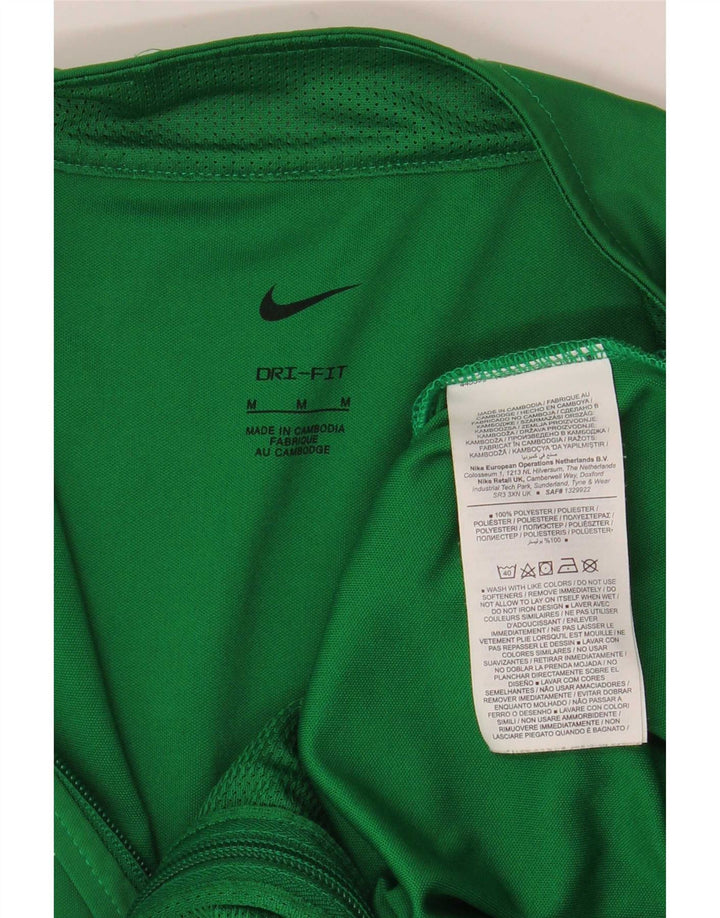 Nike Hombre Dri Fit Chándal Top Chaqueta Poliéster Verde Medio
