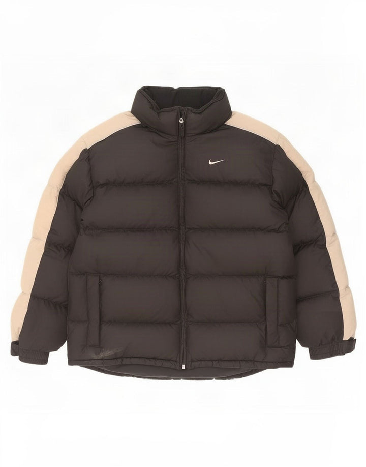 Nike Chaqueta acolchada para niño 13-14 años XL Negro Colorblock Poliéster