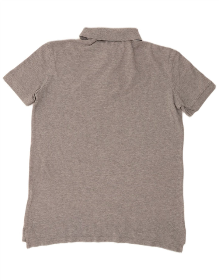 Polo Tommy Hilfiger de algodón moteado en gris medio para hombre
