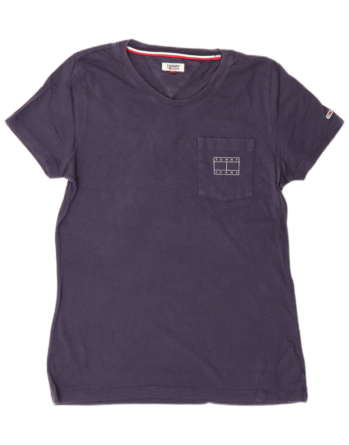 Camiseta Tommy Hilfiger Mujer Top Medium Azul Marino Algodón