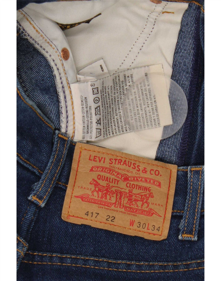 Levi's Hombre 417 Vaqueros Bootcut W30 L34 Algodón Azul
