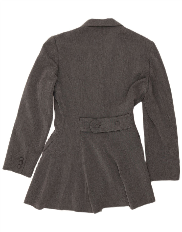 SPORTSTAFF Chaqueta tipo blazer larga con 4 botones para mujer IT 44 Gris medio