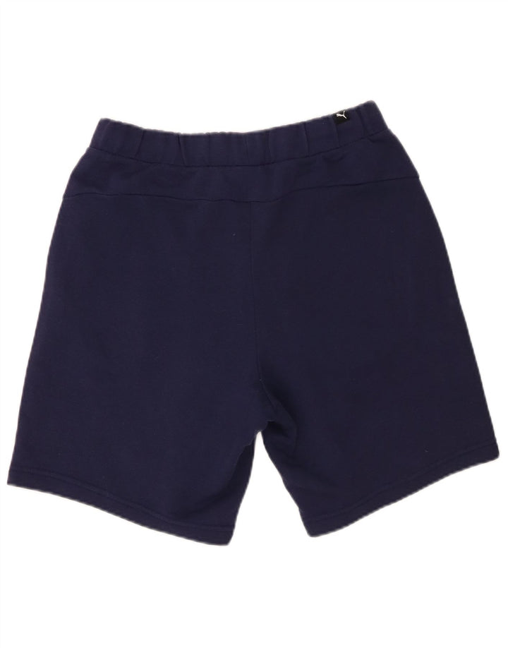 Puma Mens Graphic Sport Shorts Pequeño Azul Marino