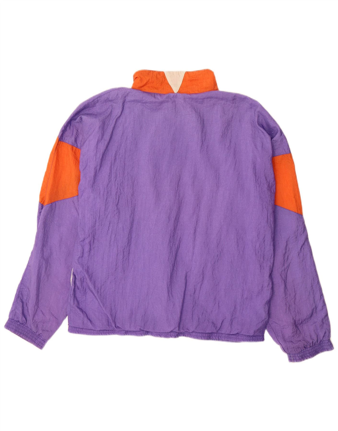 Frank Shorter - Chaqueta de chándal para hombre, nailon color block, color morado, talla grande