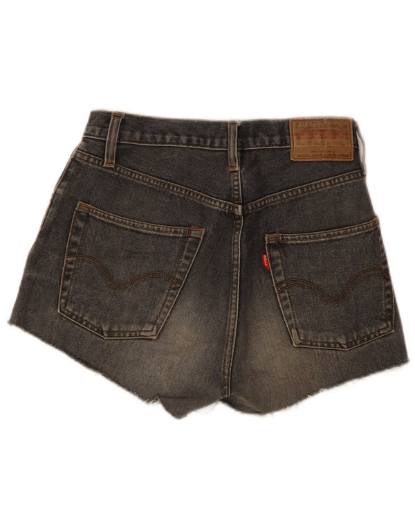Dallas Womens Denim Shorts W29 Medium Grey Cotton