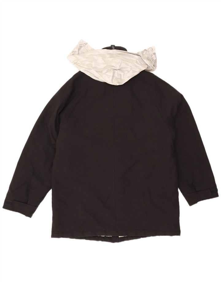 Allegri Chaqueta cortavientos con capucha para hombre UK 40 Large Black Colourblock