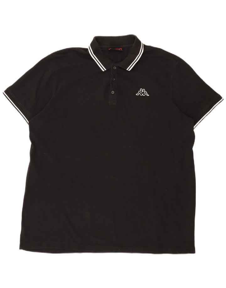 Kappa Polo Hombre 3XL Algodón Negro