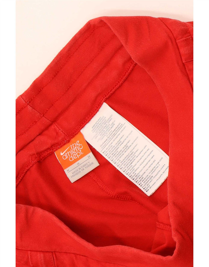 Nike Bermudas deportivas para mujer, talla 12, algodón rojo mediano