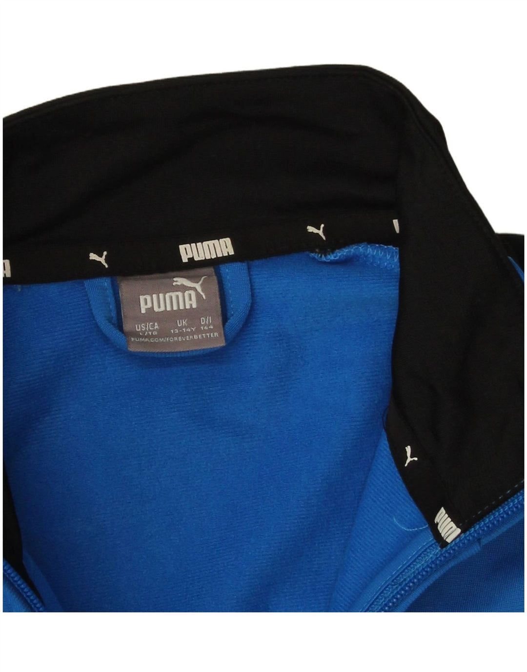 Puma - Chaqueta de chándal con gráfico para niños, 13-14 años, color azul