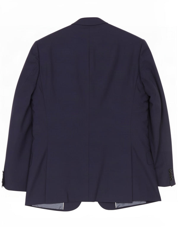 Reiss Chaqueta tipo blazer de 1 botón para hombre UK 38 Mediana lana azul marino