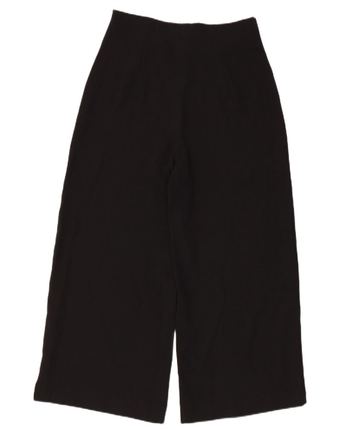 Zara Mujer Pantalones Cortos De Pierna Ancha Medianos W30 L24 Poliéster Negro