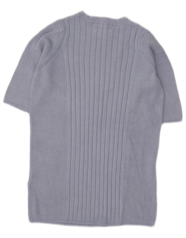 Marks & Spencer Suéter de Cuello Redondo para Mujer UK 8 Small Azul