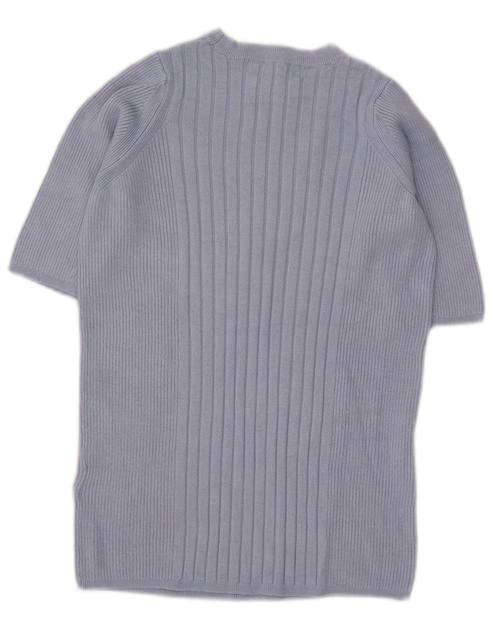 Marks & Spencer Suéter de Cuello Redondo para Mujer UK 8 Small Azul