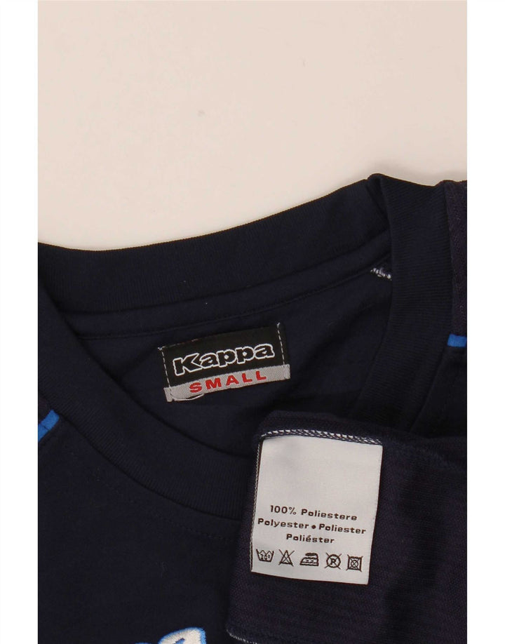 Kappa Camiseta gráfica para hombre Top Small Azul marino Poliéster