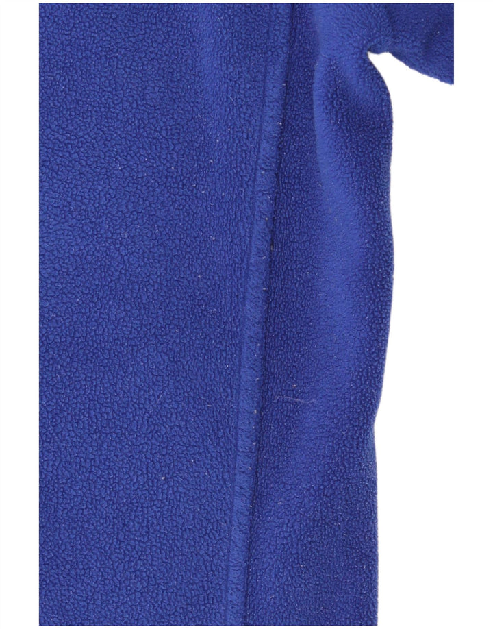 Calvin Klein Chaqueta de forro polar gráfica para mujer UK 10 Small Blue Colourblock