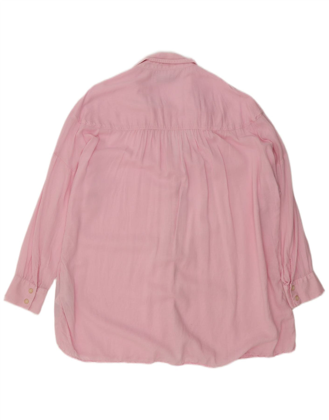 Zara Mujer Camisa Oversize UK 6 XS Rosa Lyocell
