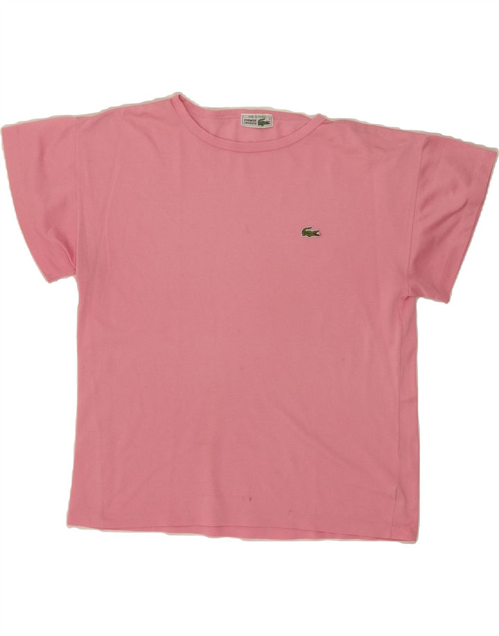 LACOSTE Mens T-Shirt Top Size 3 Small Pink Cotton Vintage Lacoste and Second-Hand Lacoste from Messina Hembry 