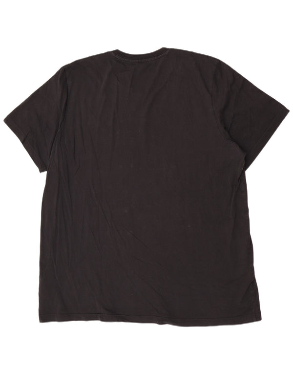 Adidas Camiseta gráfica regular para hombre Top 2XL Algodón negro