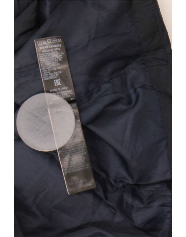 Marks & Spencer Chaqueta acolchada acolchada para mujer UK 10 Small Azul marino