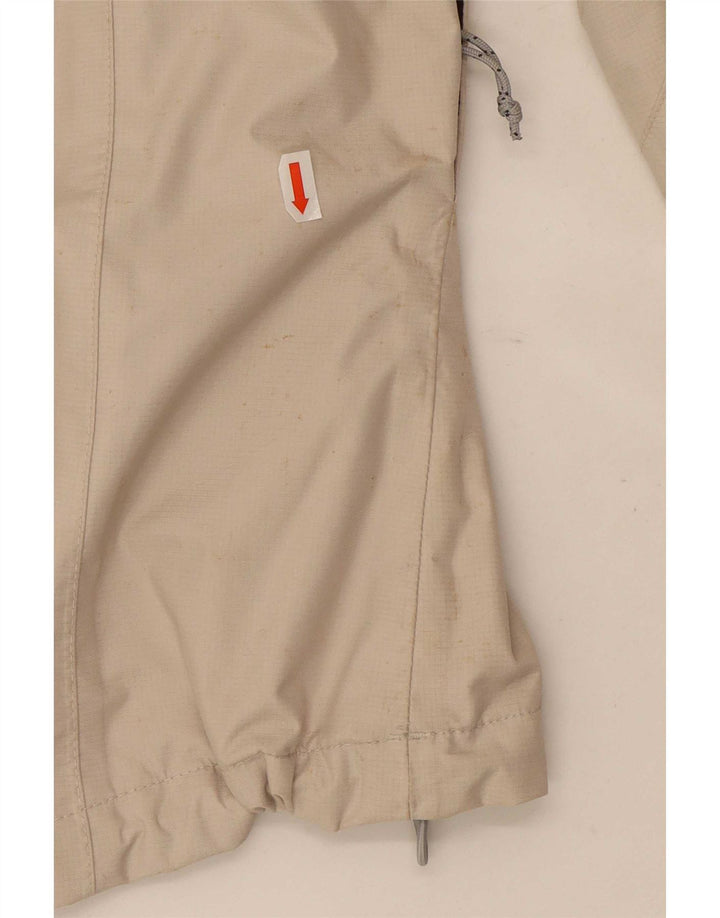 The North Face Chaqueta impermeable extragrande con capucha para mujer UK 10 Small Beige Nylon