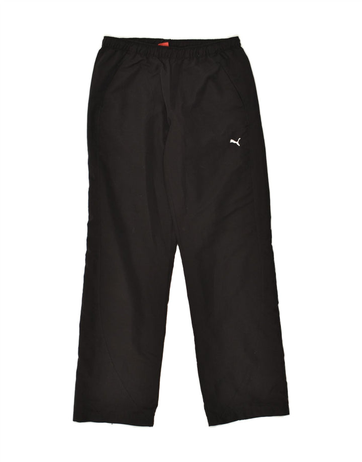 PUMA Womens Tracksuit Trousers UK 12 Medium  Black | Vintage Puma | Thrift | Second-Hand Puma | Used Clothing | Messina Hembry 