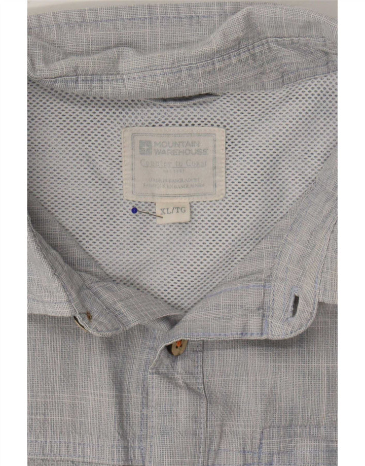 Camisa de manga corta para hombre Mountain Warehouse XL Azul