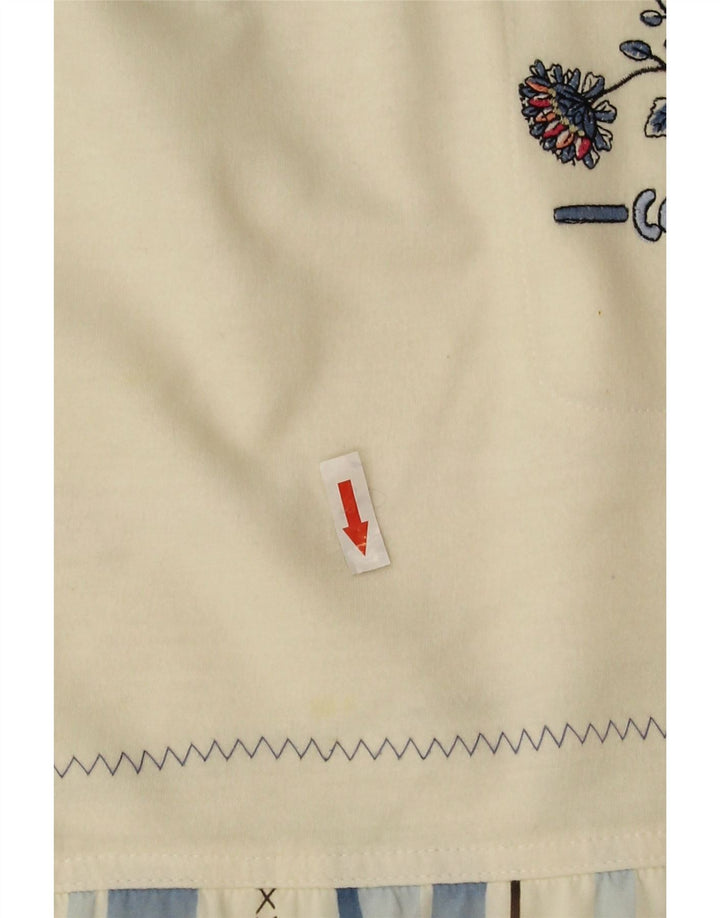 Sudadera tipo jersey de gran tamaño para mujer Canyon EU 40 Medium Off White Floral