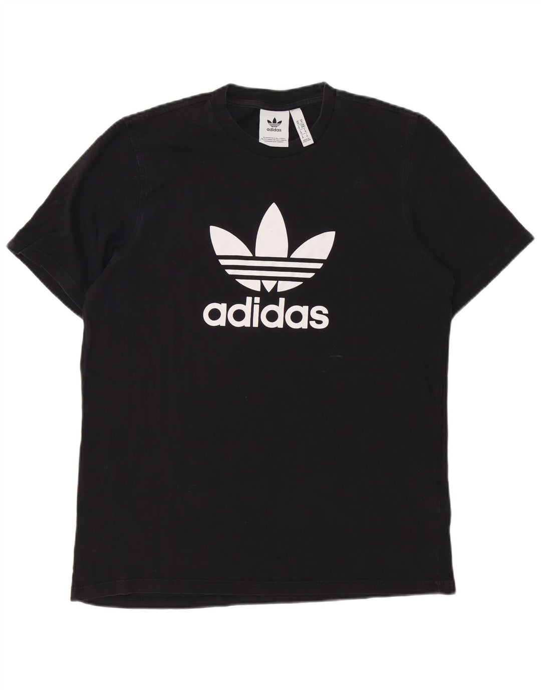 ADIDAS Camiseta gráfica para hombre Top Mediano Algodón negro
